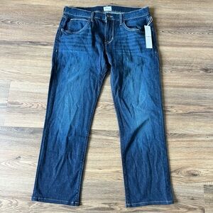 Hudson Byron Slim Straight Denim Jeans Men 34x29 Blue Kington Preppy Classic NWT